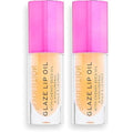 Revolution Beauty, Glaze Lip Oil, Hydrating & Nourishing Formula, Infused with Vitamin E & Hyaluronic Acid, Getaway Terracotta, 0.15 Fl. Oz. (Pack of 2)
