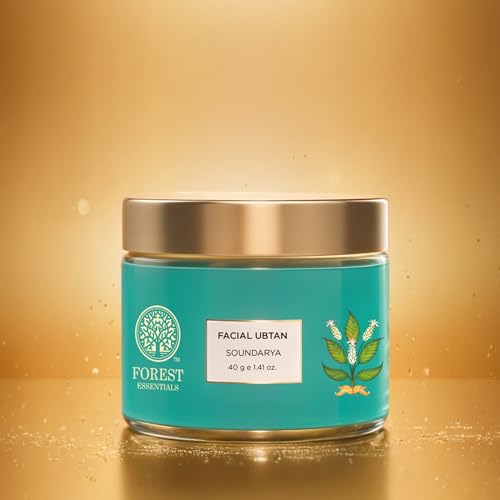 Forest Essentials Soundarya Facial Ubtan - Herbal Skin Nourishing Powder 80g
