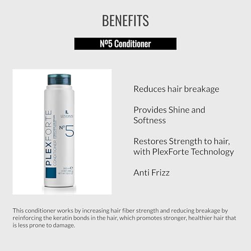 Hair Conditioner 300ml with Plexforte Technology - Reduces Breakage, Adds Shine & Softness — 10 Fl Oz