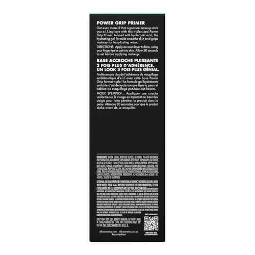 e.l.f. Power Grip Primer Jumbo 2.5 Fl Oz Hydrating & Face Smoothing Gel