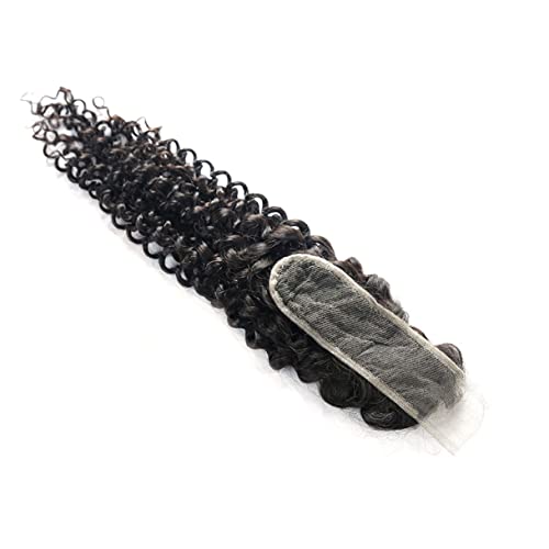 14 Inch Curly Brazilian Virgin Human Hair Lace Closure Pre-Plucked Baby Hair 2x6