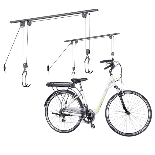 Delta Bike Hoist Pro 2-Pack: Heavy-Duty Ceiling Lifts for Bikes, Kayaks & Ladders