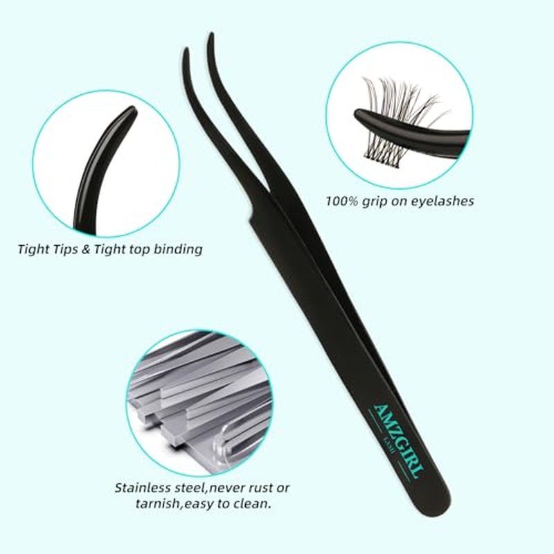 Lash Clusters kit Daybreak Lash Extension Kit with Lash Bond & Seal Lash Remover and Lash Applicator for Diy Lash Extension Kit at Home(D-Mix8-16mm kit,Daybreak-v03)