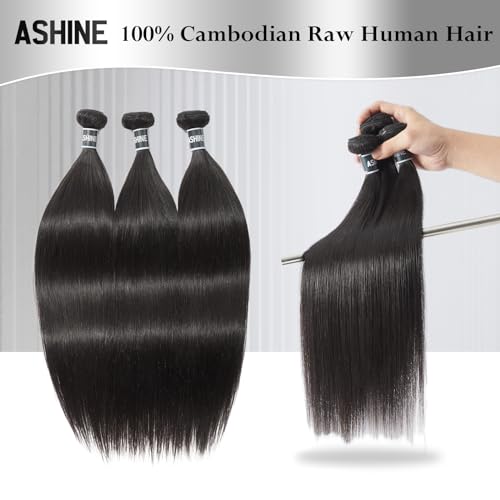 18 Inch Cambodian Raw Human Hair Bundles - Unprocessed, Full & Silky