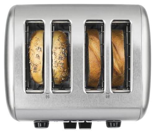 4-Slice Manual Toaster with Extra-Wide Slots and Adjustable Shade