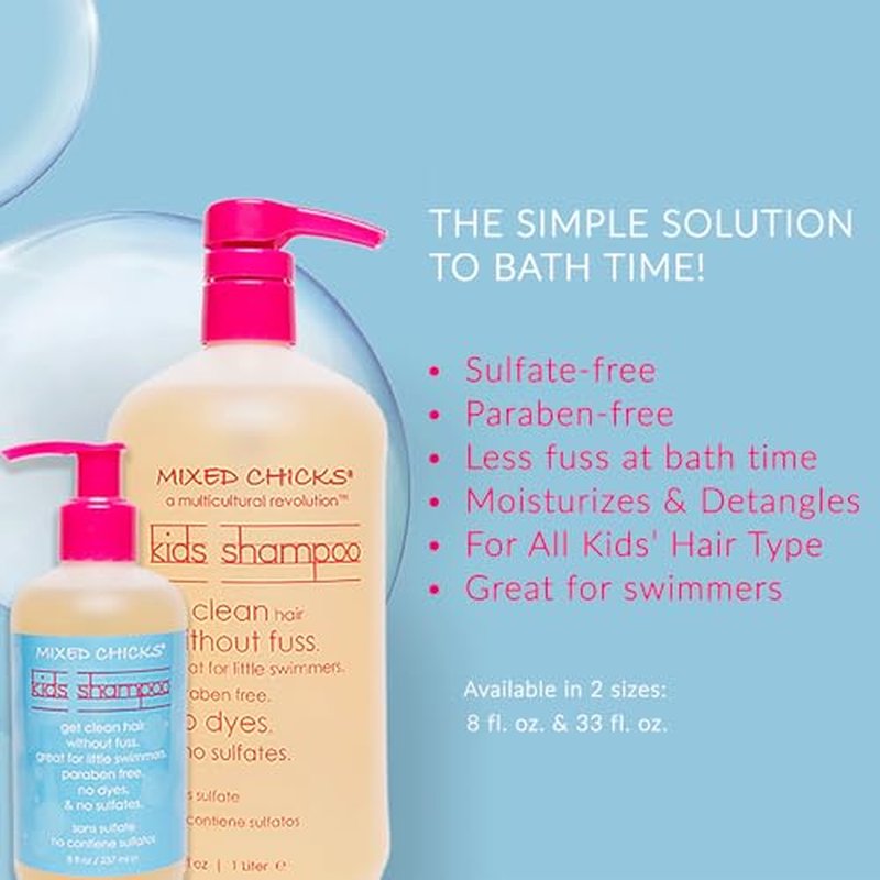 Mixed Chicks Gentle Kids Shampoo ? Gentle & Sulfate-free, 33 fl.oz.