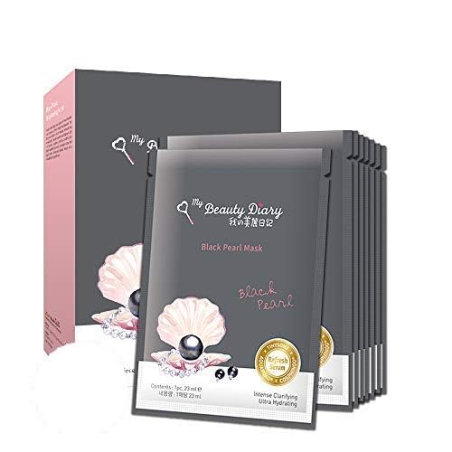 My Beauty Diary Waterlily Black Pearl Brightening Face Mask (8 Sheets) - New English Version
