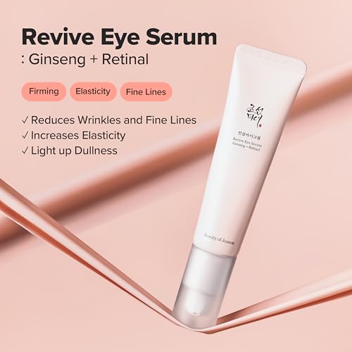 Revive Eye Serum & Ginseng Eye Patch Set for Firming & Hydration - Korean Skincare