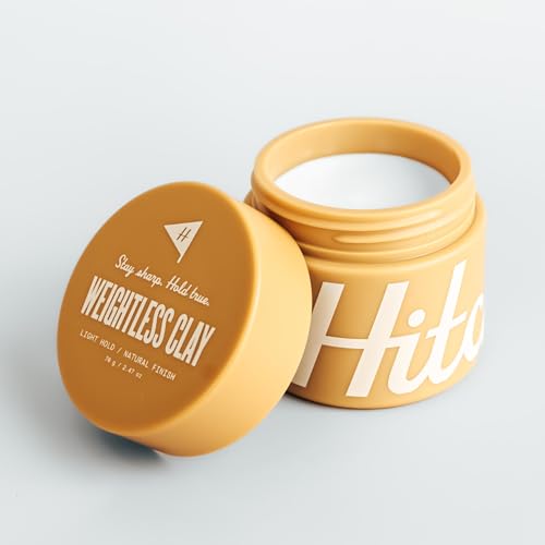 Weightless Hair Clay Pomade for Men, Light Hold & Natural Finish