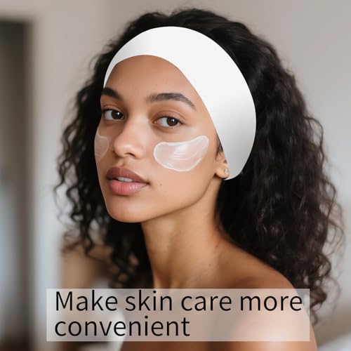 Meifuly 200PCS Disposable Headbands for Women, Soft & Elastic Spa Hairbands for Makeup & Face Washing