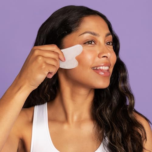 Face Massage Set with Gua Sha Stone & Ice Globes for Skin Firming & Relaxation