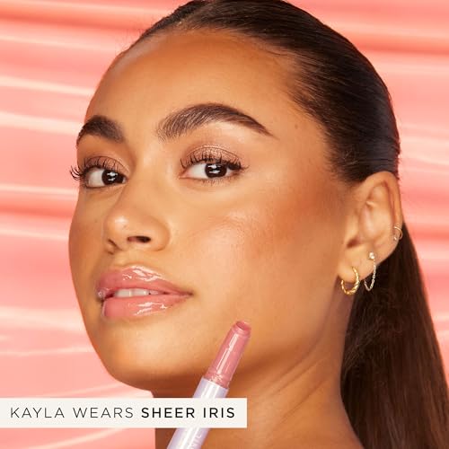 Tarte Maracuja Juicy Lip Vinyl Gloss - Sheer Iris, Hydrating & Volumizing Lip Balm with Hyaluronic Acid & Vitamin E