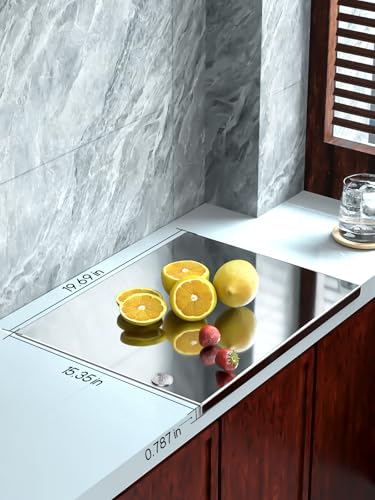 TaiSENtric 19.6 x 15.3 Inch Titanium Cutting Board Non-Toxic & Dishwasher Safe