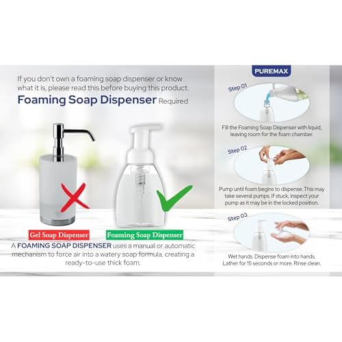 Foaming Hand Soap Refills with Essential Oils | Lavender Chamomile | Gentle, Moisturizing | Triclosan-free | Made in USA | 128 Fl Oz (1 Gallon)