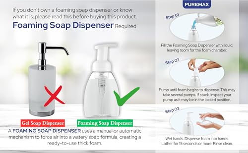 Lavender Chamomile Foaming Hand Soap Refill 1 Gallon (128 oz) for Foaming Dispensers – Puremax