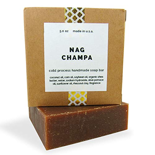 Missam? Cold Processed Handmade Soaps in Unisex Fragrances, 3 Pack Full Size Bars, Made in USA (Nag Champa)