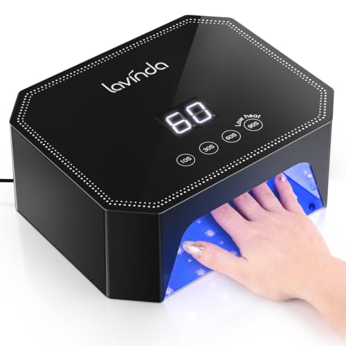UV LED Nail Lamp 54W for Gel Polish & Nails - Black