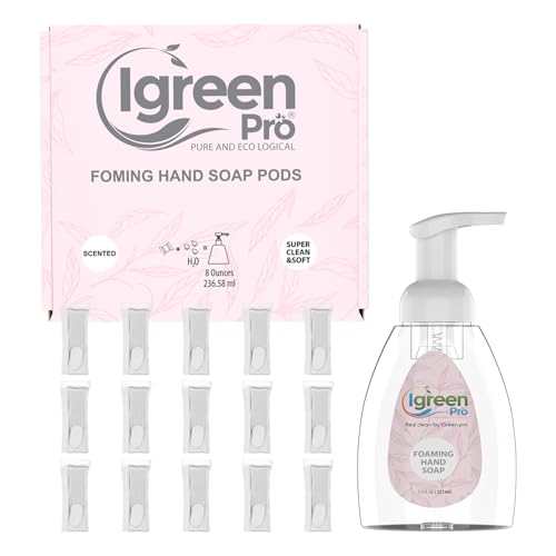 Foaming Hand Soap I Hand Soap l Clean Hands I Great Scent I Soft Hands I Make 15 bottles x 8 OZ = 120 Oz I 15 Packs(Water Soluble)
