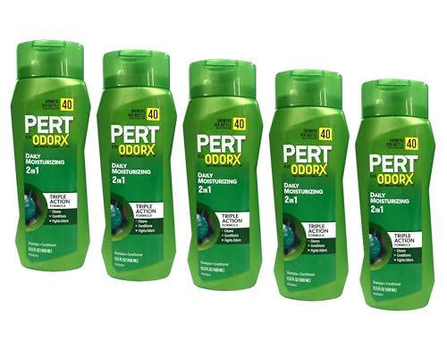 Pert Plus 2-in-1 Shampoo & Conditioner for Normal Hair 13.5 Fl Oz Pack of 5