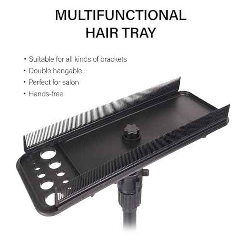 Hair Extension Holder Hanger Braiding Rack Extension Tool Double-Side Teeth Extension Display Holder Hair Separator holder for Hair Salon Home (Tripod not included)
