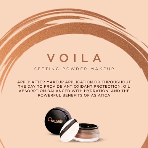 Osmosis Voila Finishing Loose Setting Powder Makeup, Oil Absorption Balanced with Hydration, Flawless Blurring Powder For All Skin Types