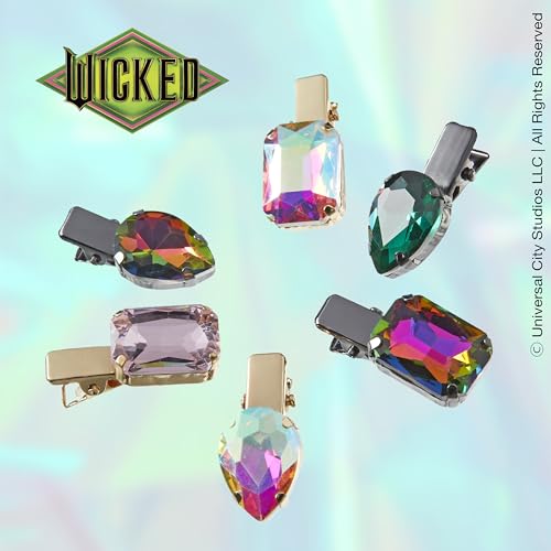 Wicked Gemstone Salon Clips - hair clips - gift box - hair clips for women - gifts for her - hair accessories -Scunci by Conair - 6PK