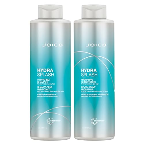 Joico HydraSplash Hydrating Shampoo & Conditioner Set 16.9 Fl Oz x2 for Fine & Dry Hair