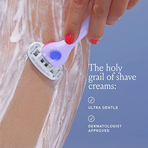 Billie Whipped Shave Cream - Lavender & Bergamot Scent - 6.5 fl oz & V Smooth - Shave Gel + Cleanser for Pubic Hair & Skin - pH-Balanced - Fragrance-Free