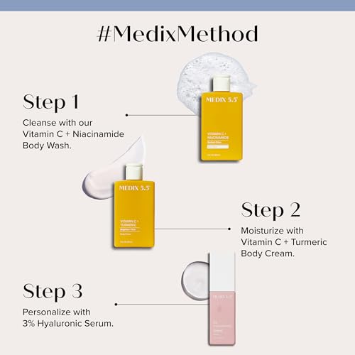 Vitamin C & Hyaluronic Acid Skincare Set - Body Lotion, Wash & Serum Travel Kit