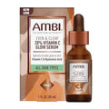 Ambi Even & Clear Vitamin C Serum and Cocoa Butter Cleansing Bar Bundle, 1 Ounce and 3.5 Ounce