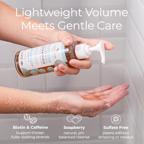Biotin Thickening Shampoo with Soapberry & Caffeine - Activation Blend - 8.5 Fl Oz