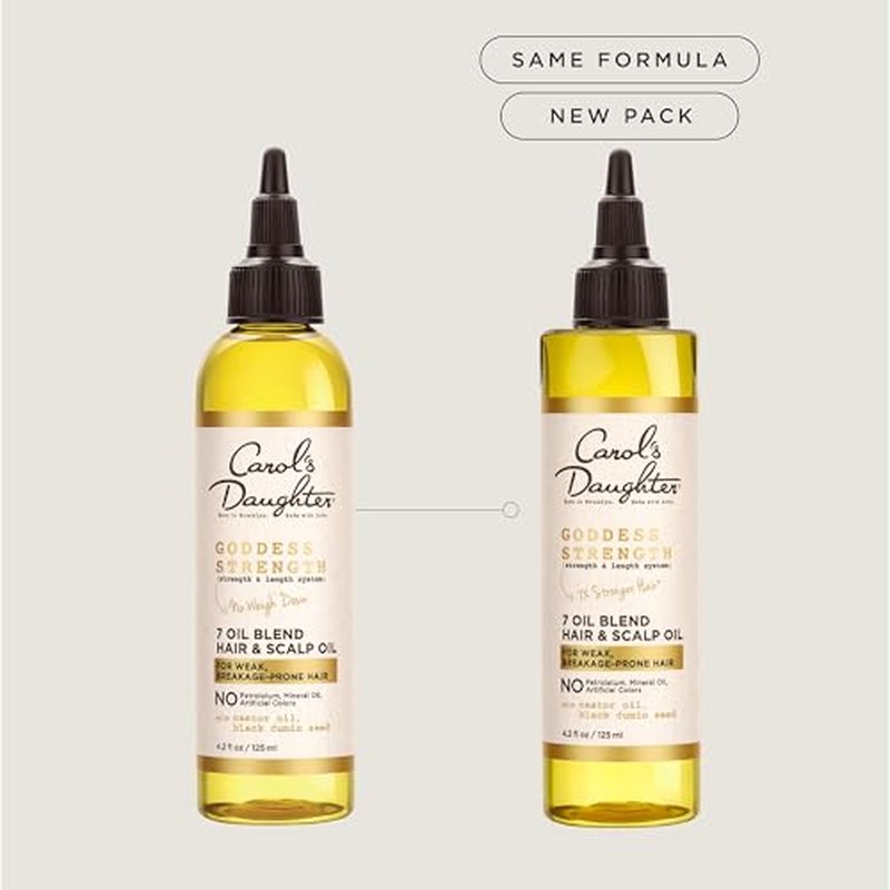 Carol's Daughter Curly Hair Care - Best Sellers Kit: Mimosa Honey Pomade, Goddess Strength Hair & Scalp Oil, Black Vanilla Leave In Conditioner Spray Oil for 4C, 4B, 4A, 3C, 3B, 3A Hair