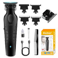 KEMEI KM-2299 Professional Hair Trimmer for Men Cordless Hair Clipper, Zero Gap T Blade Beard Trimmers, Rechargeable Barber Clippers, with KM-2299 Replacement Blade