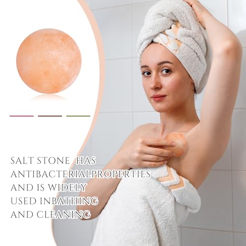 Himalayan Salt Massage Stones Set - Round Ball 10 Pack for Relaxation & Therapy