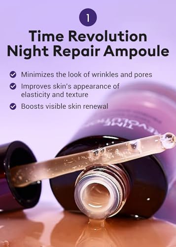 Night Repair Set - MISSHA Time Revolution 5X Ampoule, Cream & Essence - Rejuvenating Skincare