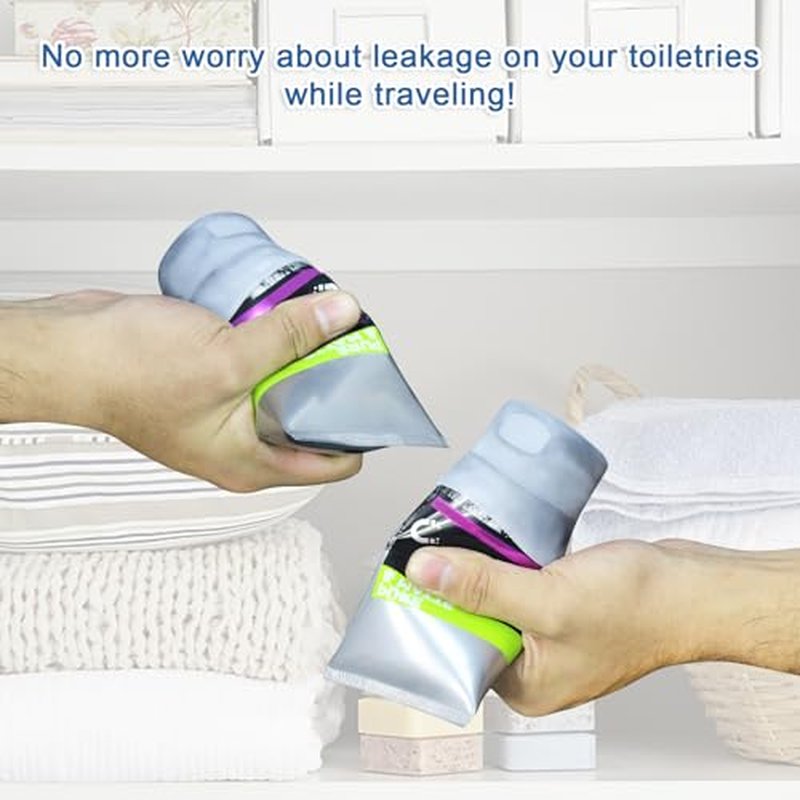 16 Pack Silicone Bottle Covers Travel Essentials for Women Men, Cruise Ship Essentials 2025, Travel Size Toiletries, Luggage Accessories, Elastic Sleeves Leak Proofing