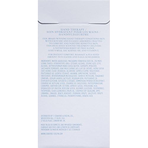 Crabtree & Evelyn Goatmilk and Oat Soothing Hand Cream Therapy, 3.45 oz