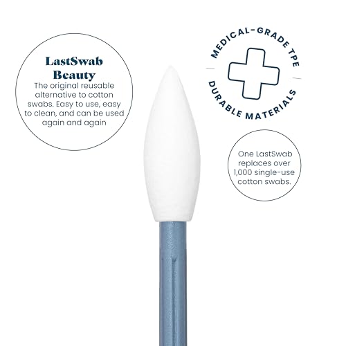 Reusable Cotton Swabs for Gentle and Eco-Friendly Beauty Routines - The Sustainable Alternative to Single-Use Q Tips - Zero Waste and Easy to Clean - Comes with a Convenient Travel Case Holder