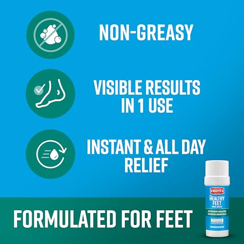 O'Keeffe's for Healthy Feet Intensive Healing Balm; Guaranteed Relief for Extremely Dry; Cracked Feet; Heel Balm that Instantly Fills Dry; Cracked Heels; 2.2oz Balm Stick, (Pack of 2)