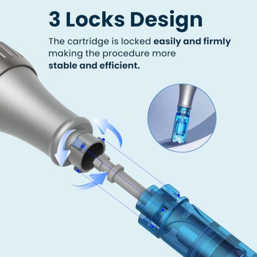 15Pcs Microneedling Pen Cartridges for Dr. Pen M8S, A11 - 0.25mm, Nano & Round Variants