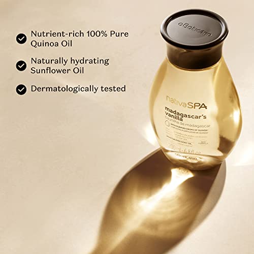 O BOTICARIO Nativa SPA Body Hydrating Oil Bundle: Madagascar Vanilla & Plum. Moisturizing Body Oils, 6.8 Ounce (each)