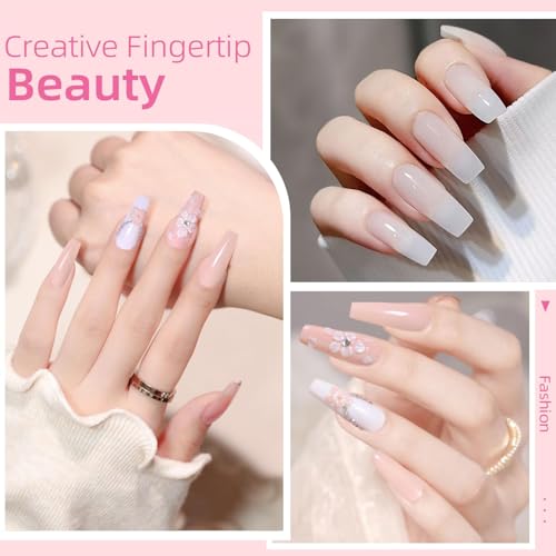 DouborQ Multicolor Acrylic Nail Kit with Drill & 12 Powder Colors for Beginners