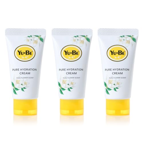 Yu-Be Yuzu Pure Hydration Cream: Body & Hand Lotion - Vegan Skin Care Cream for Sensitive & Dry Skin - Soothing Yuzu Flower Extract - Day & Night Moisturizer- Cracked Heels Repair -1.35 Fl Oz (3)
