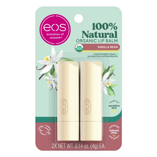 eos 100% Natural & Organic Lip Balm Sticks- Vanilla Bean & Shea Better Hand Cream - Coconut
