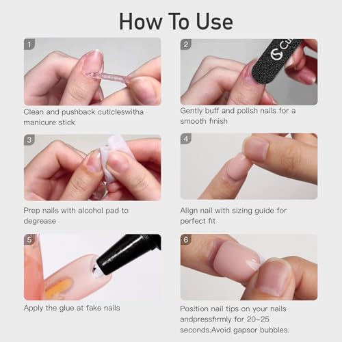 CurvLife Cat Eye Press On Nails Square - A1 Variation, 160 Pack, Glitter Light-Chasing Design, Reusable Full Cover Tips for Women & Girls