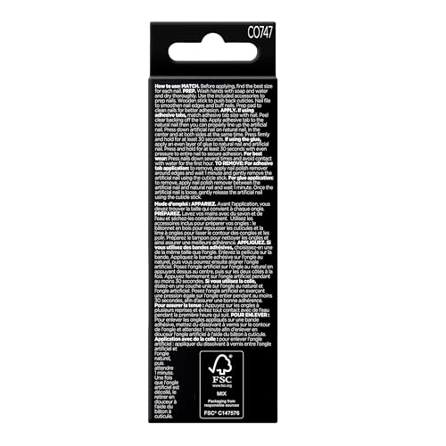 Sally Hansen Salon Effects¢ç Perfect Manicure, Spyder-Light, Press On Nails, Non-Damaging Adhesive Tabs, File, and Alcohol Pad Included