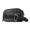 Fitdom Tactical Toiletry Bag for Men - Travel Dopp Kit with 6 Compartments, Jet Black