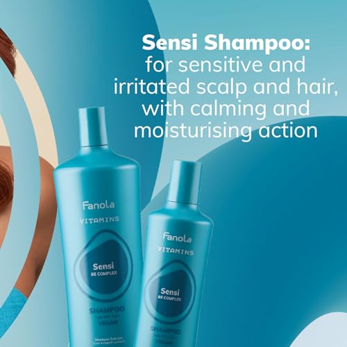 Fanola Sensitive Scalp Shampoo 33.8 oz Gentle Hair Wash for Sensitive Skin