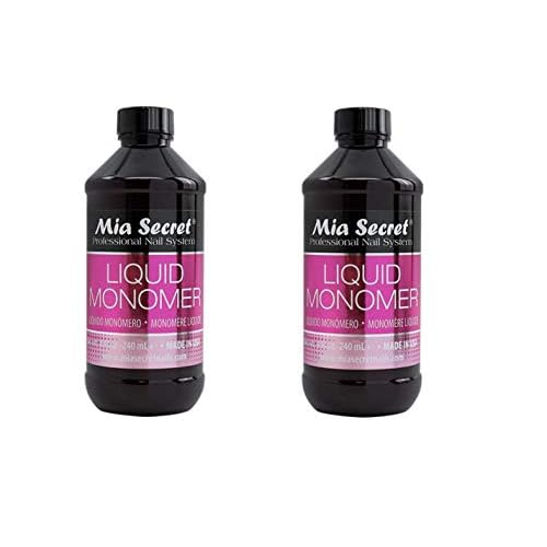 Mia Secret Liquid Monomer Professional Acrylic System, 8 oz. - 2 Pack