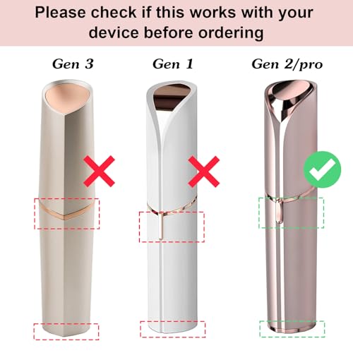 tuokiy Facial Hair Removal Replacement Heads for Finishing Touch Flawless, Refill for Flawless Replacement Heads